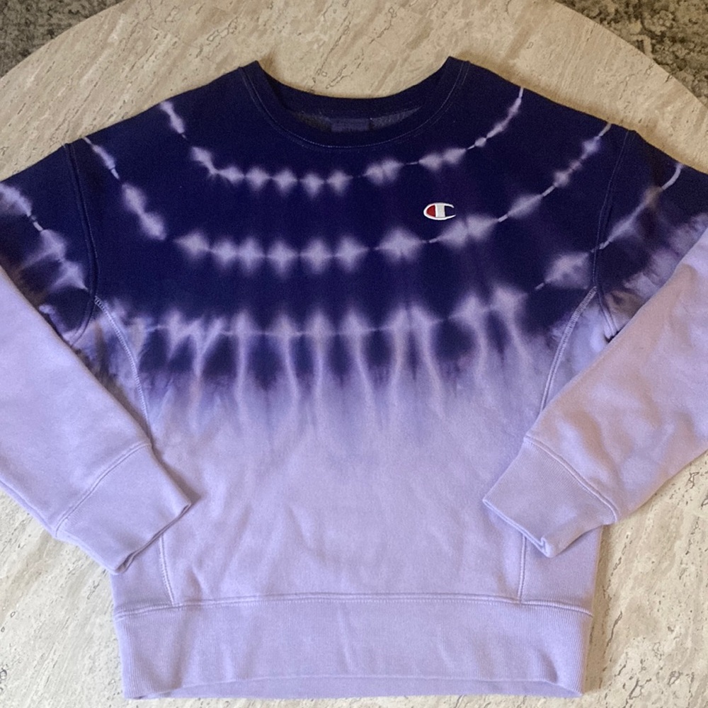 Tie Dye champion sweatshirt